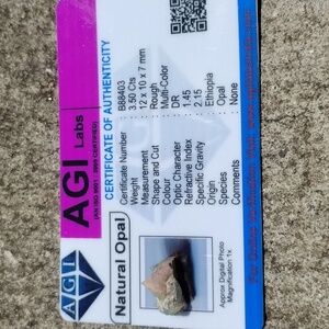 Natural 3.5 Carat Ethiopian Opal